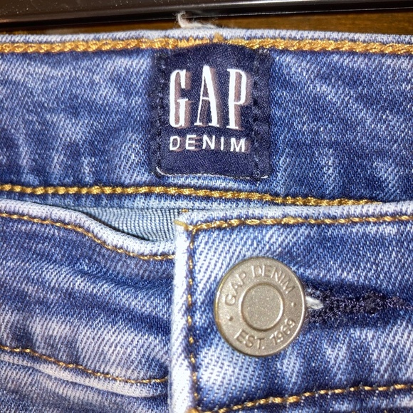 Gap Cigarette High Rise Straight Leg Denim Jeans Size 12 Regular - Picture 4 of 8